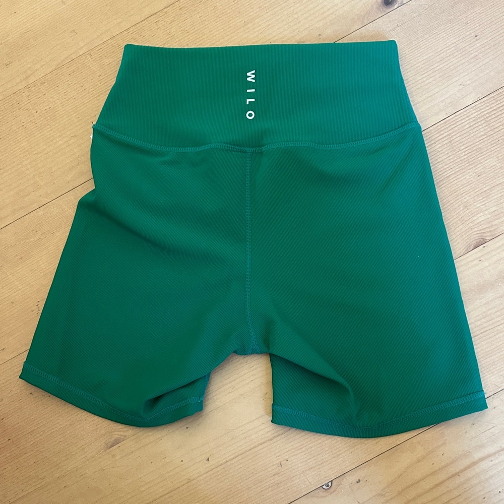 🟠 Emerald Green Women's Bike Shorts - Picture 4 of 7